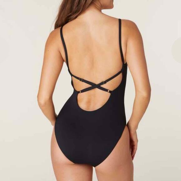 Andie The Jetties One Piece Swimsuit Black Size Medium - Picture 9 of 10